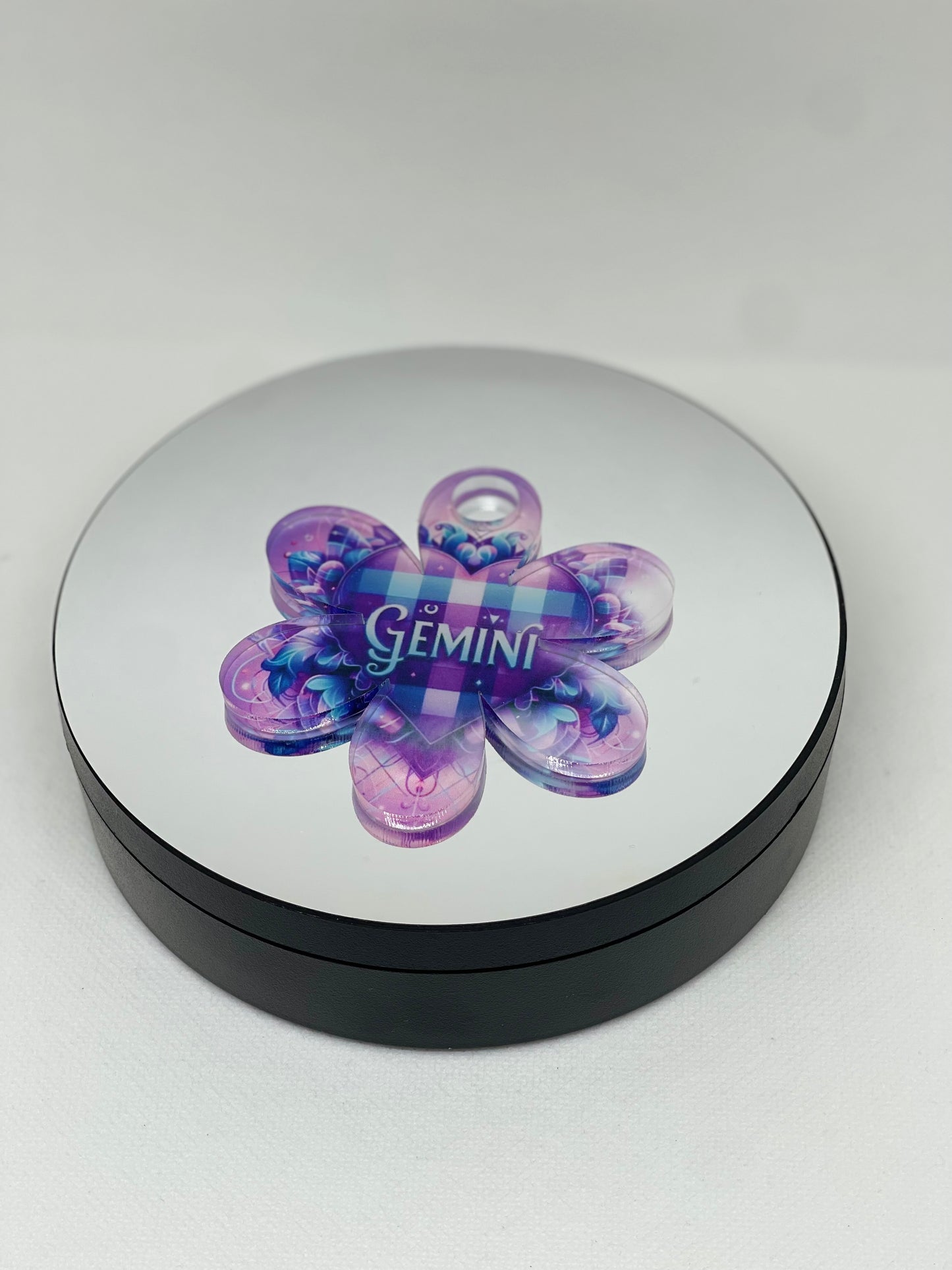 Custom Floral Acrylic Name Tag for 40oz Stanley Tumbler